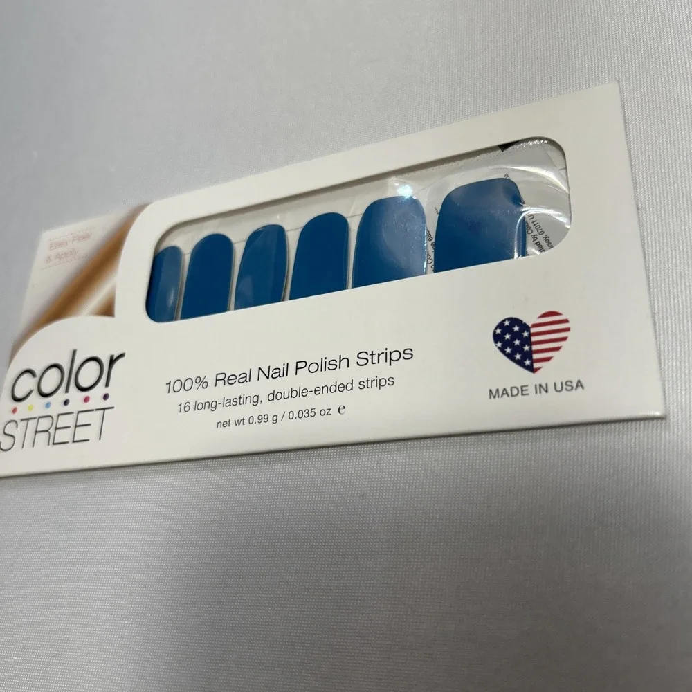 Color Street Nail Polish Strips Maui Mystic Teal Blue Retired HTF Rare